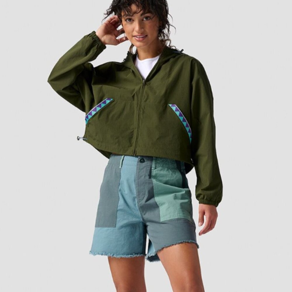 Backcountry Cropped Full Zip Hooded Jacket | Size: S